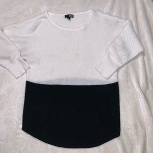 Black and white sweater